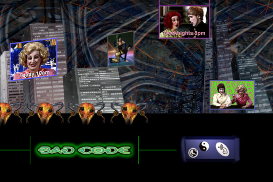 Bad Code postcard, VNS Matrix 1997